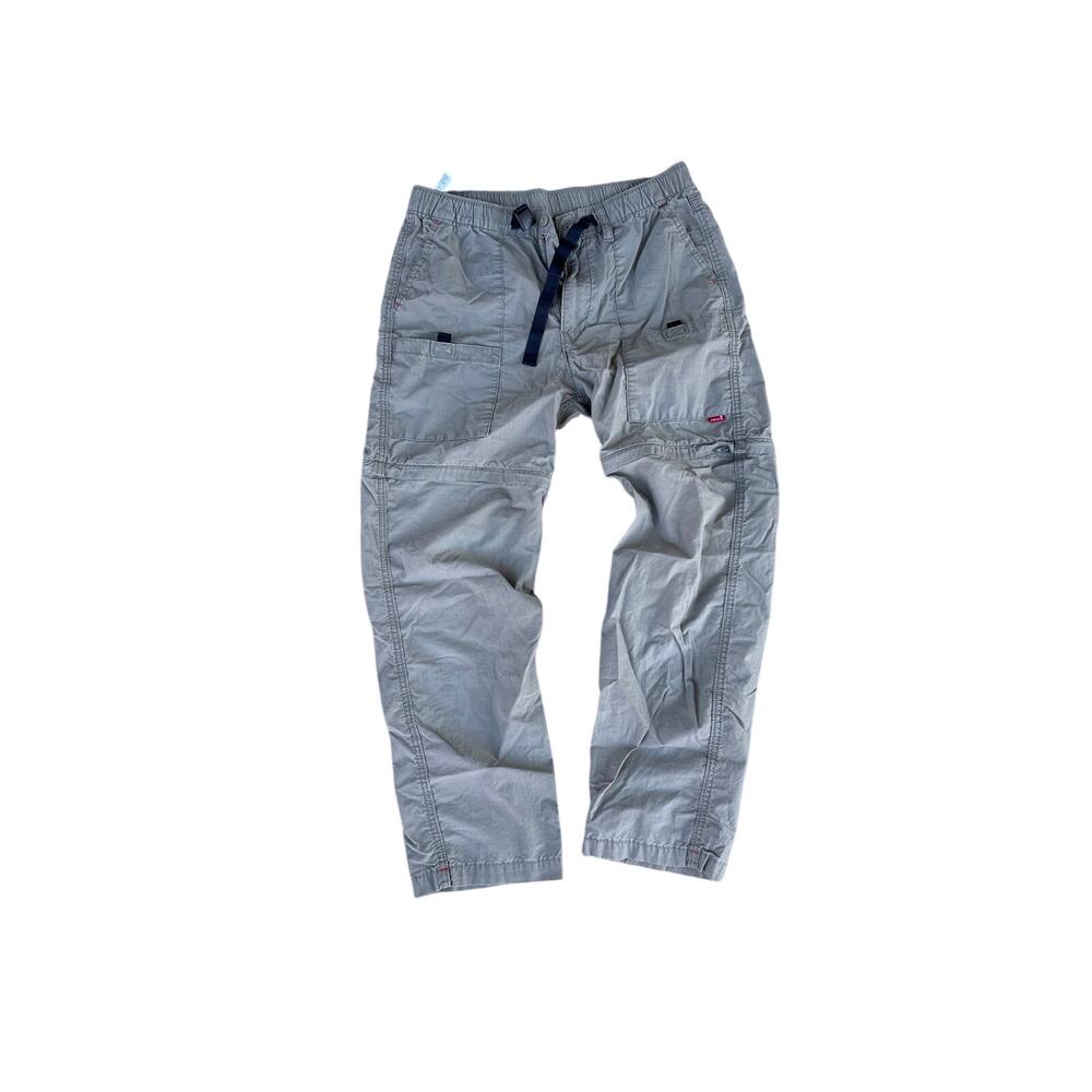 Levi’s Men’s Medium Convertible Zip Off Hiking Cargo Pants Lightweight Gray